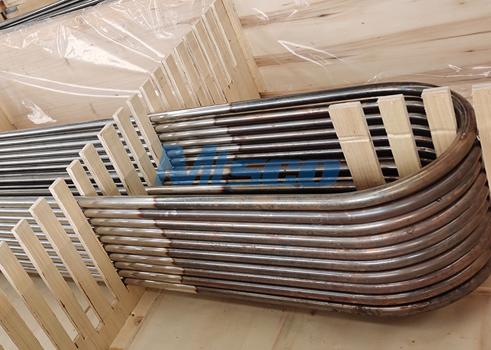 ASTM A789 S31803 S32205 Heat Exchanger U Tubing , Duplex Steel U Bend Tube, 