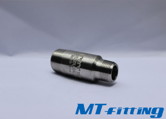 High Pressure S31803 ASTM A182 Stainless Steel Swage Nipple 6000LBS With Threaded End, SSFHPF06