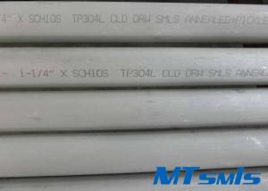 DN80 Stainlss Steel Sesamless Annealed & Pinkled Pipe For Fluid And Gas Transportation
